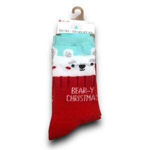 Gertex Kid's "Bear-Y Christmas Crew Socks